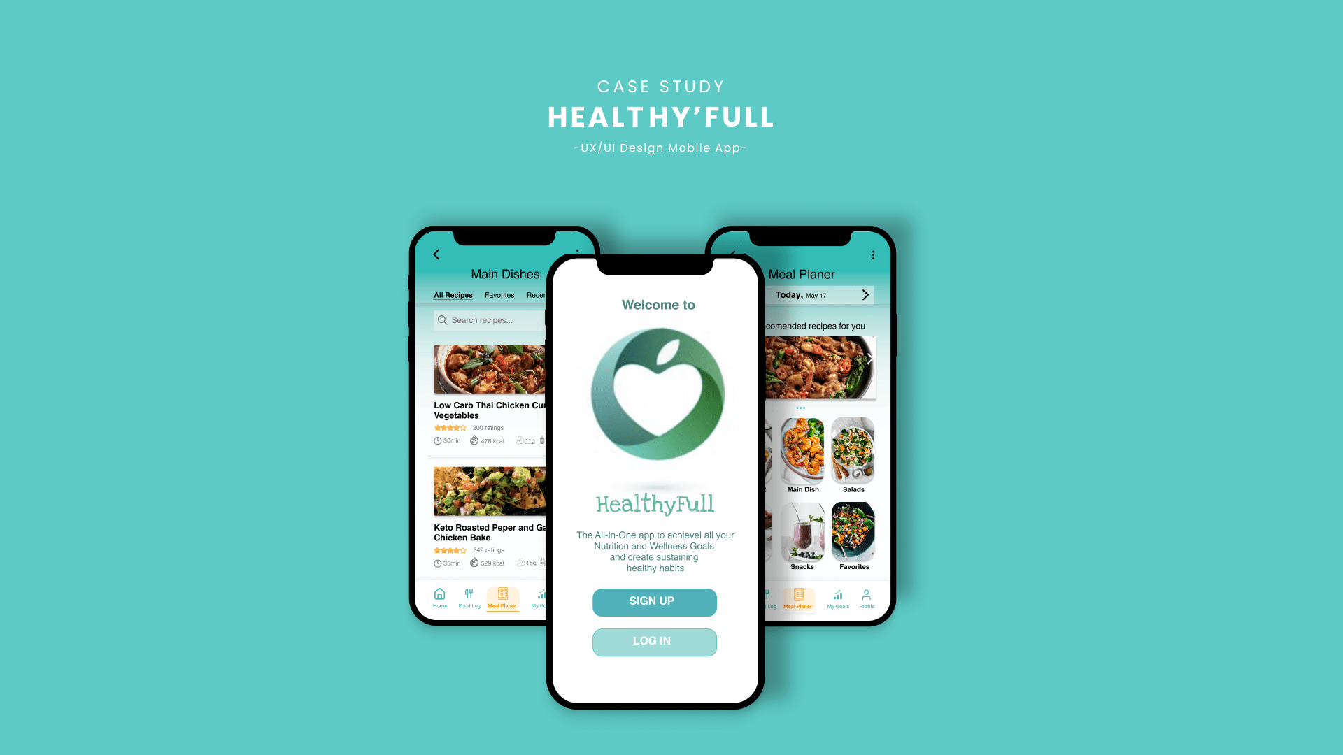 UX Case Study - HealthyFull Wellness App