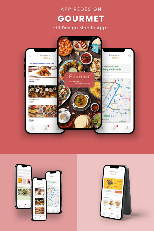 Gourmet Food Delivery - App Redesign